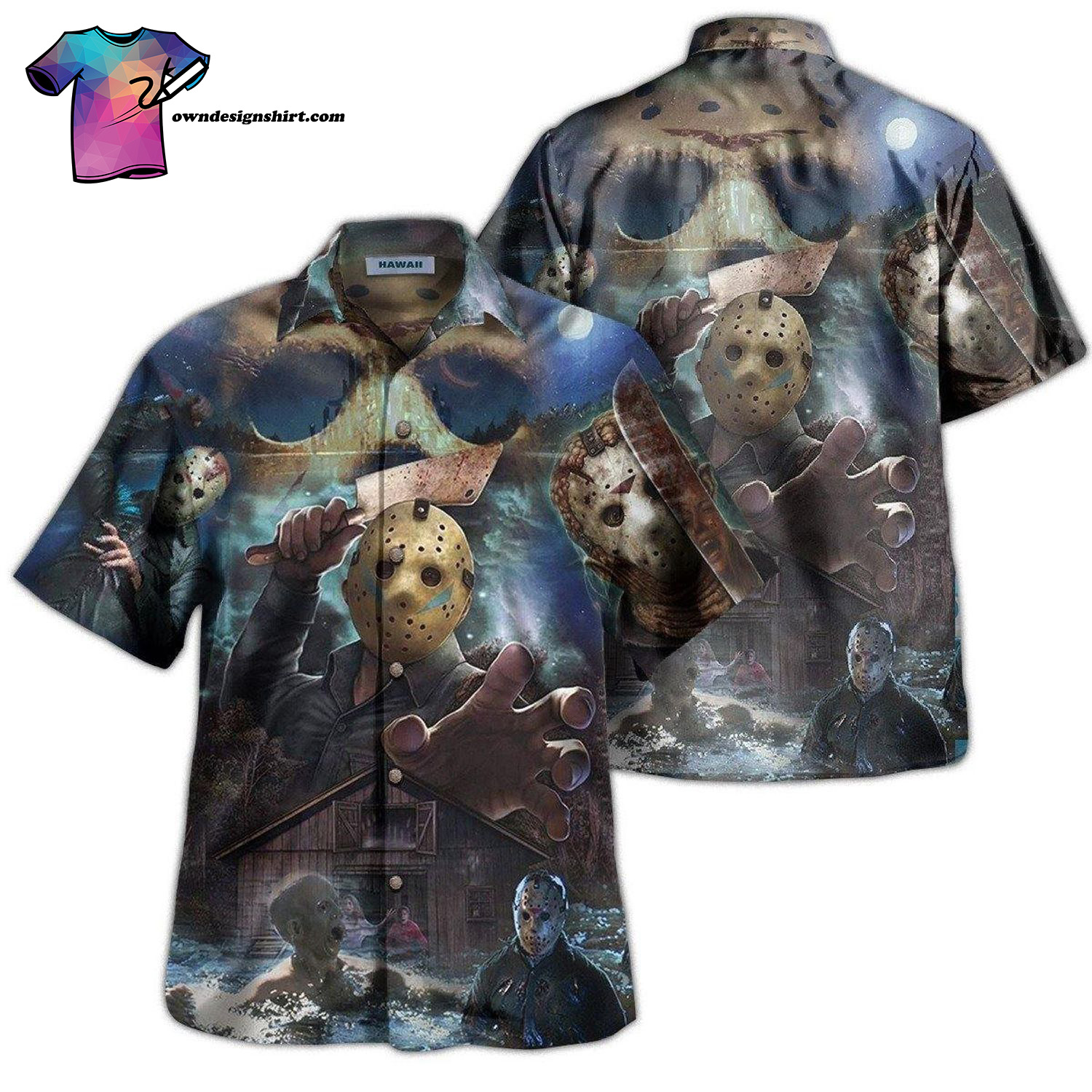 Halloween Michael Myers Summer Outfits Hawaiian Shirt