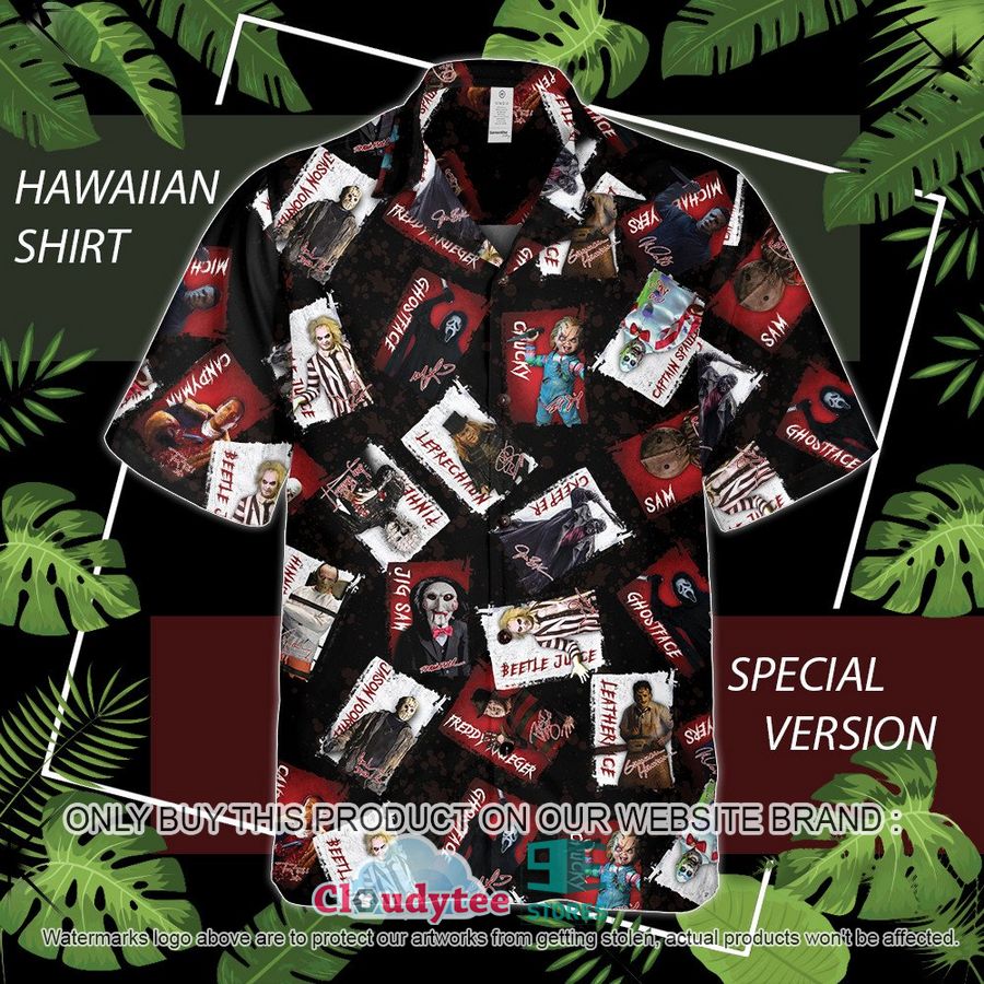 Halloween Movie Chibi Characters Collection Hawaiian Shirt