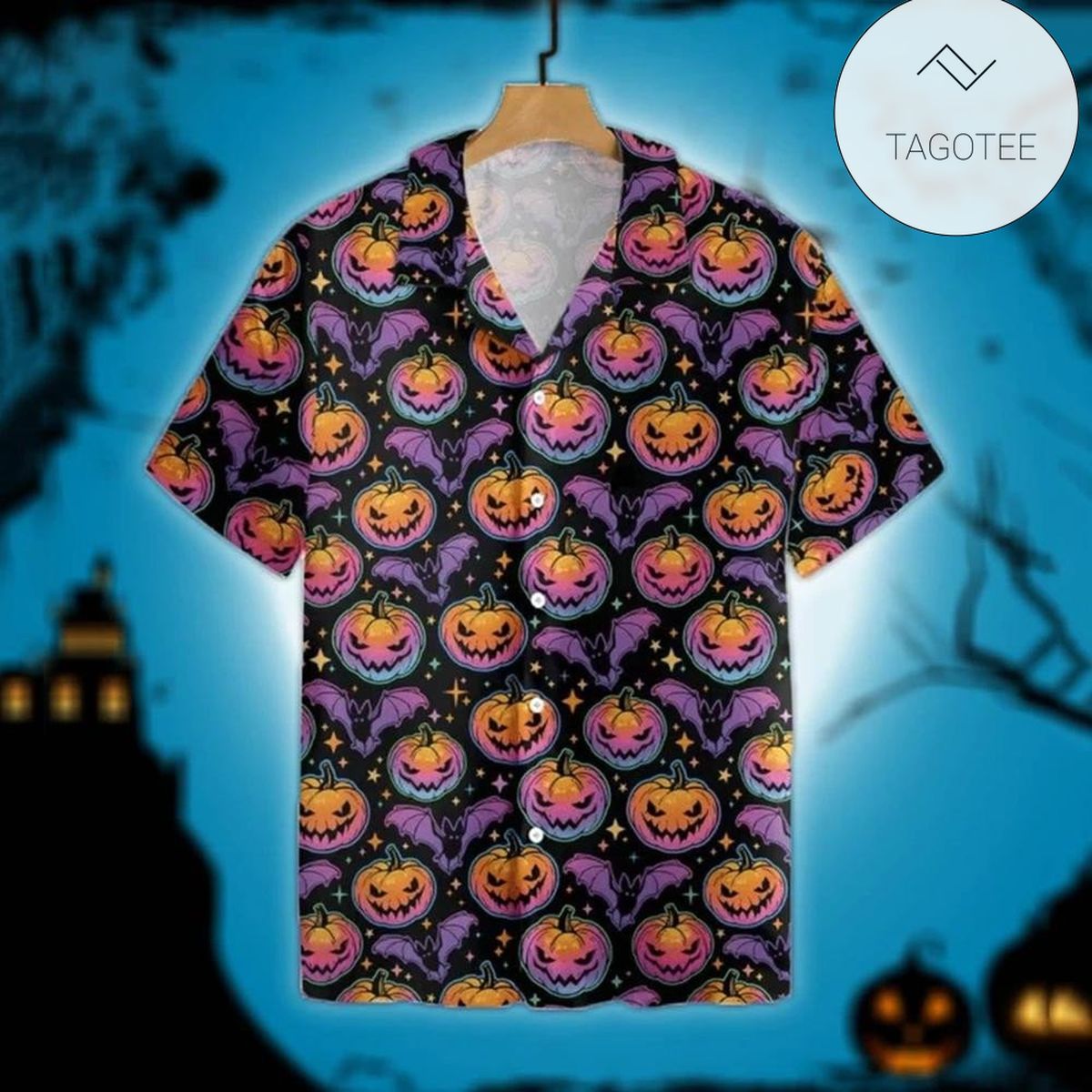 Halloween Pumpkins Scary Hawaiian Aloha Shirts DH