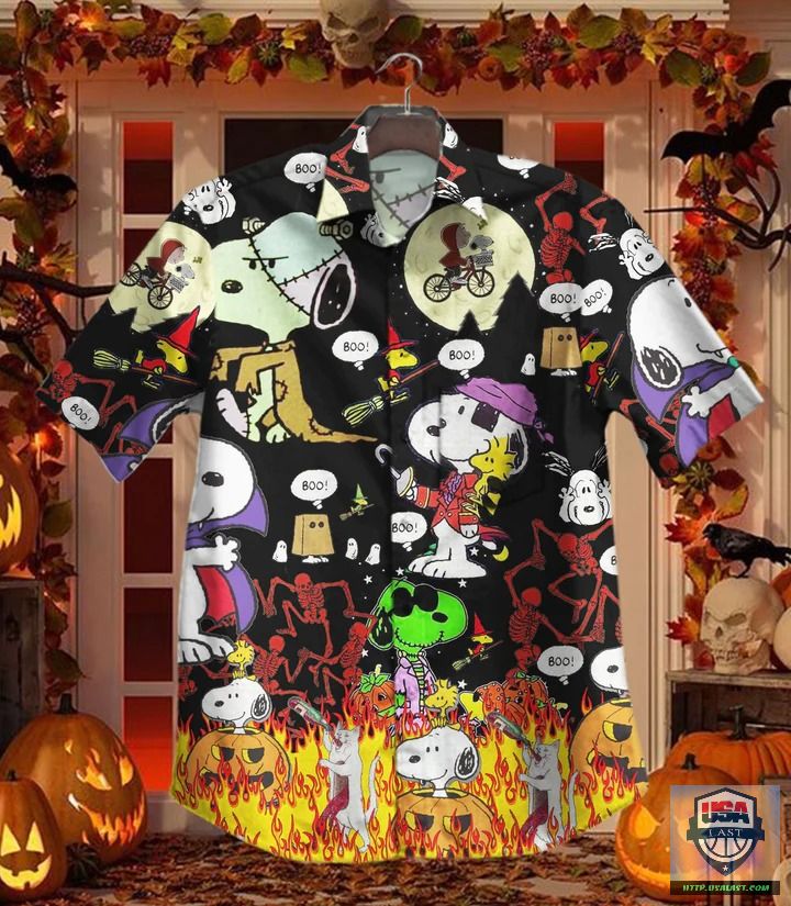 Halloween Pumpkin And Black Cats Hawaiian Shirt