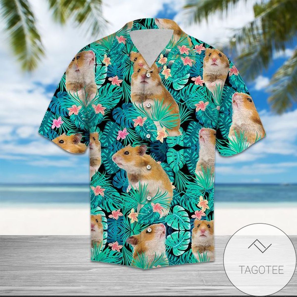 Hand Drawn Golf Seamless Pattern Hawaiian Shirt