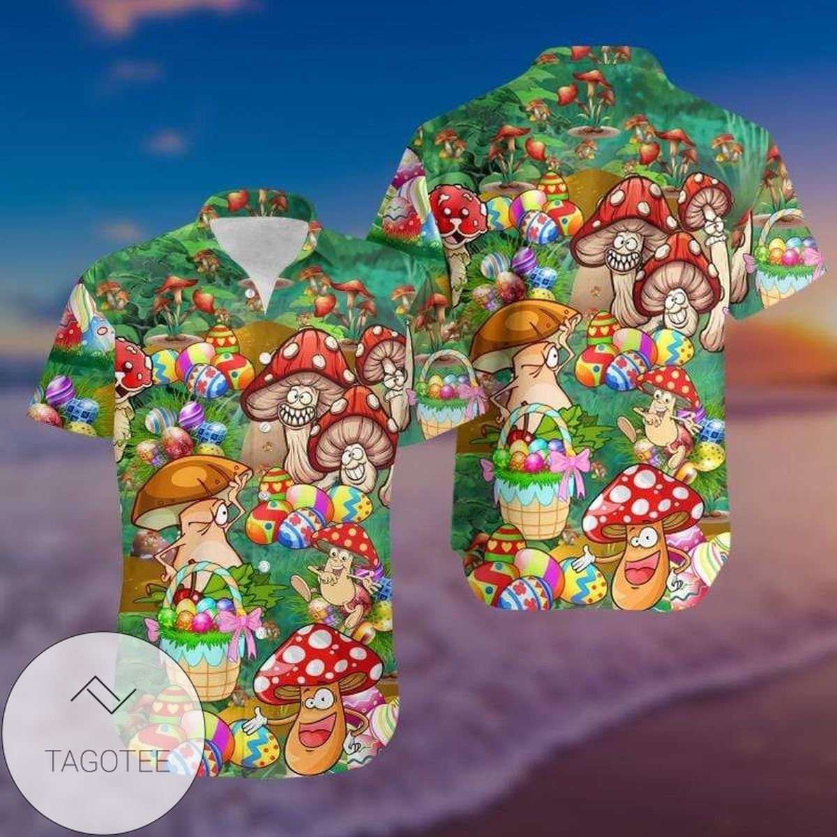 Happy Easter Eggs Bunny Flowers Colorful 2022 Authentic Hawaiian Shirts