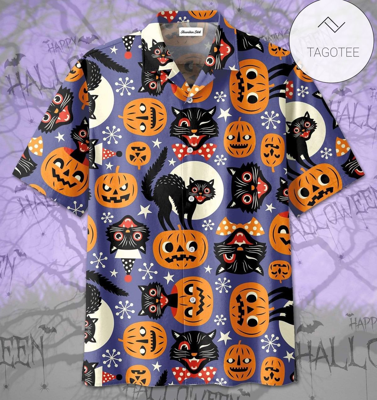 Happy Halloween Festival Devil Pumpkin Unisex Hawaiian Shirts