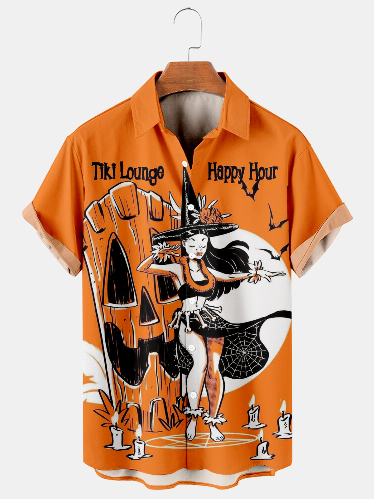 Happy Halloween Trick or Treat Themed Hawaiian Shirt