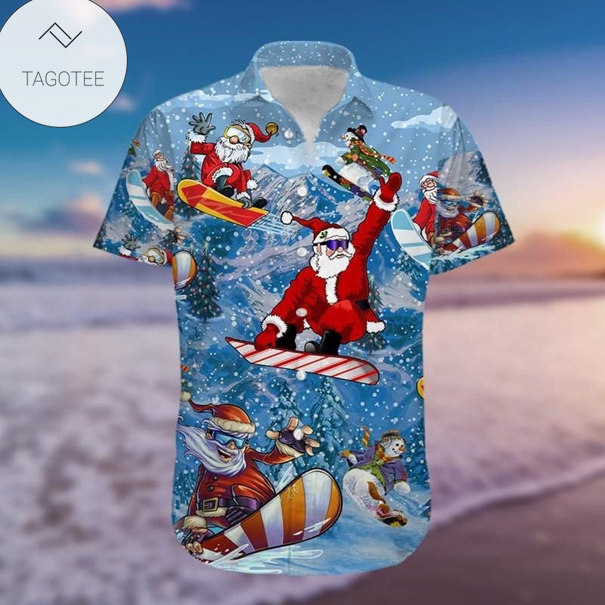 Happy Santa Otter Christmas 2022 Authentic Hawaiian Shirts 021220h