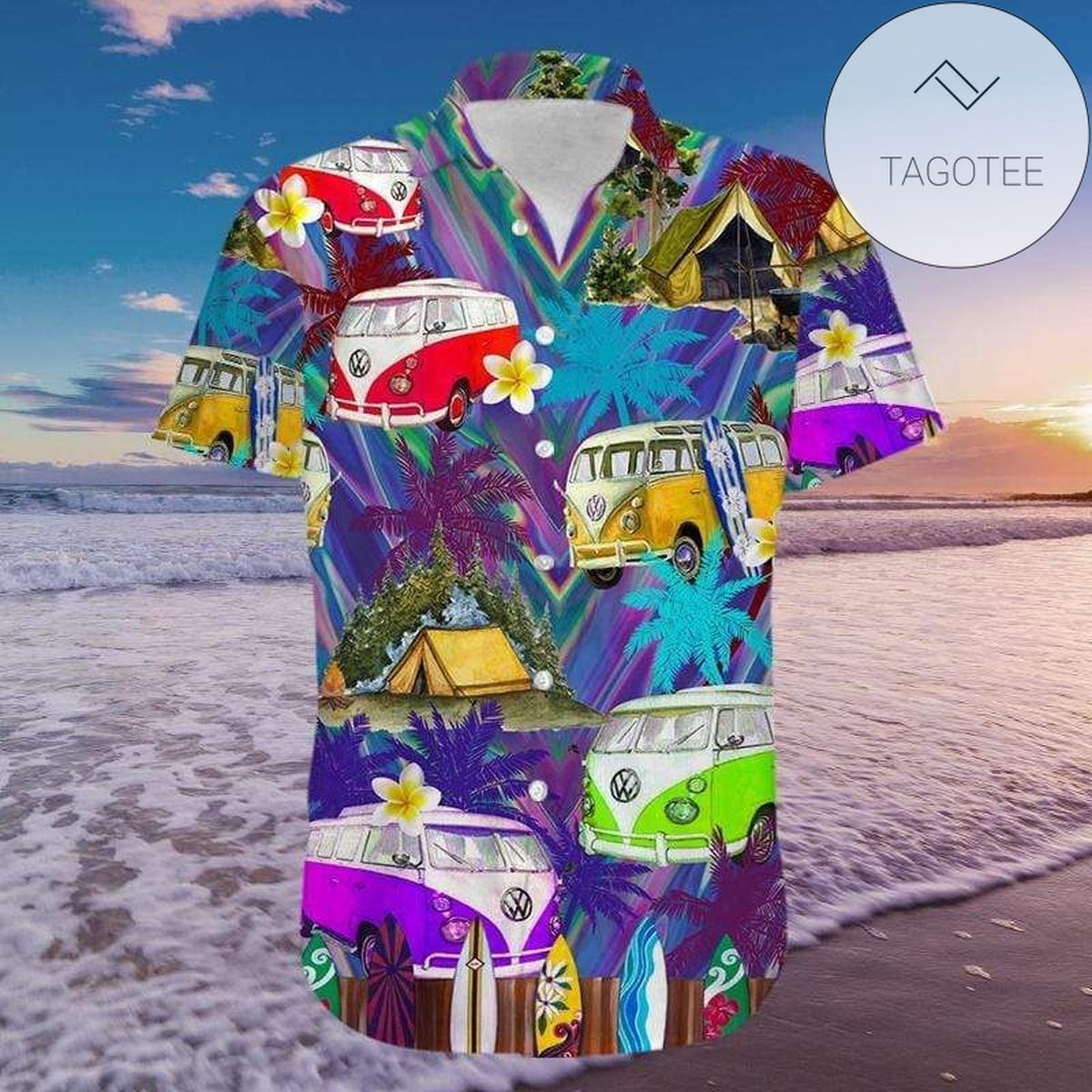 Happy Turtle 3d Hawaiian Shirt For Men With Vibrant Colors And Textures