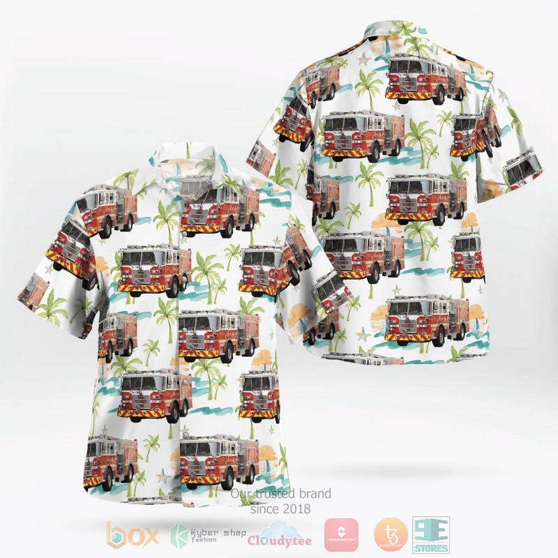 Harrisburg Pennsylvania City of Harrisburg Squad 8 Ladder 2 Hawaiian Shirt