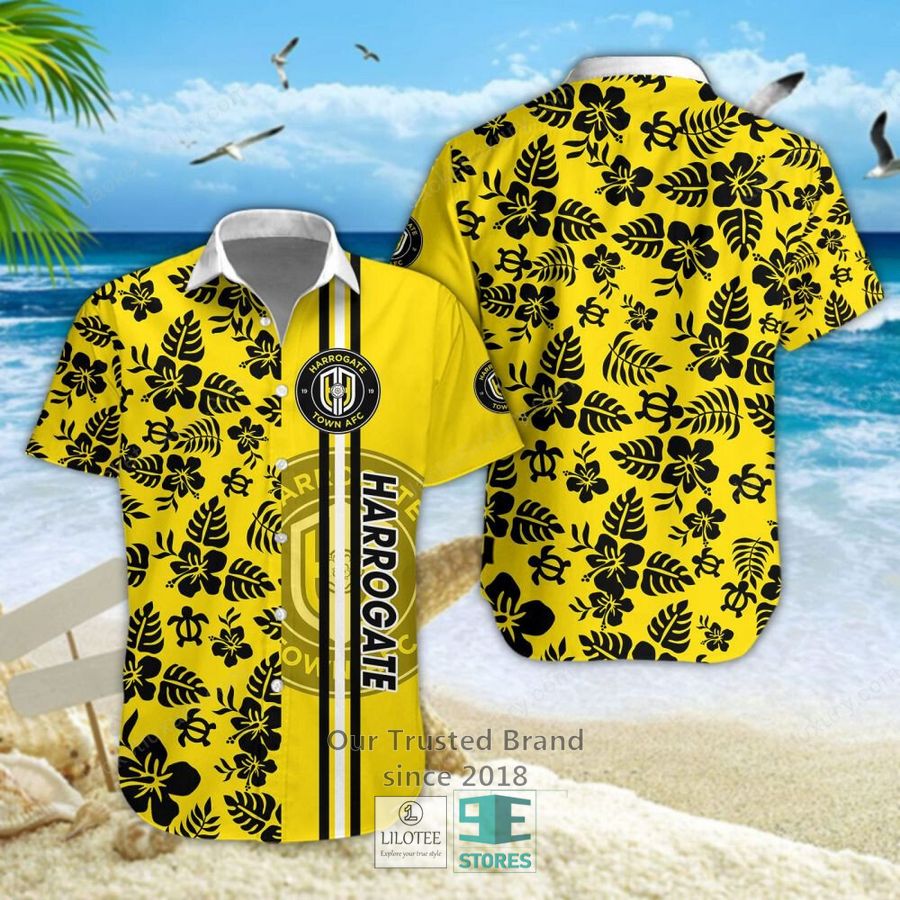 Harrogate Town AFC Hibicus Hawaiian Shirt