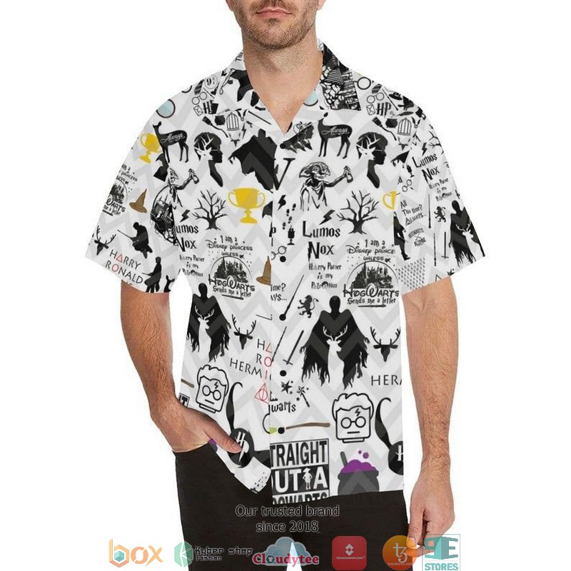 Harry Potter Blue Pattern Hawaiian Shirt