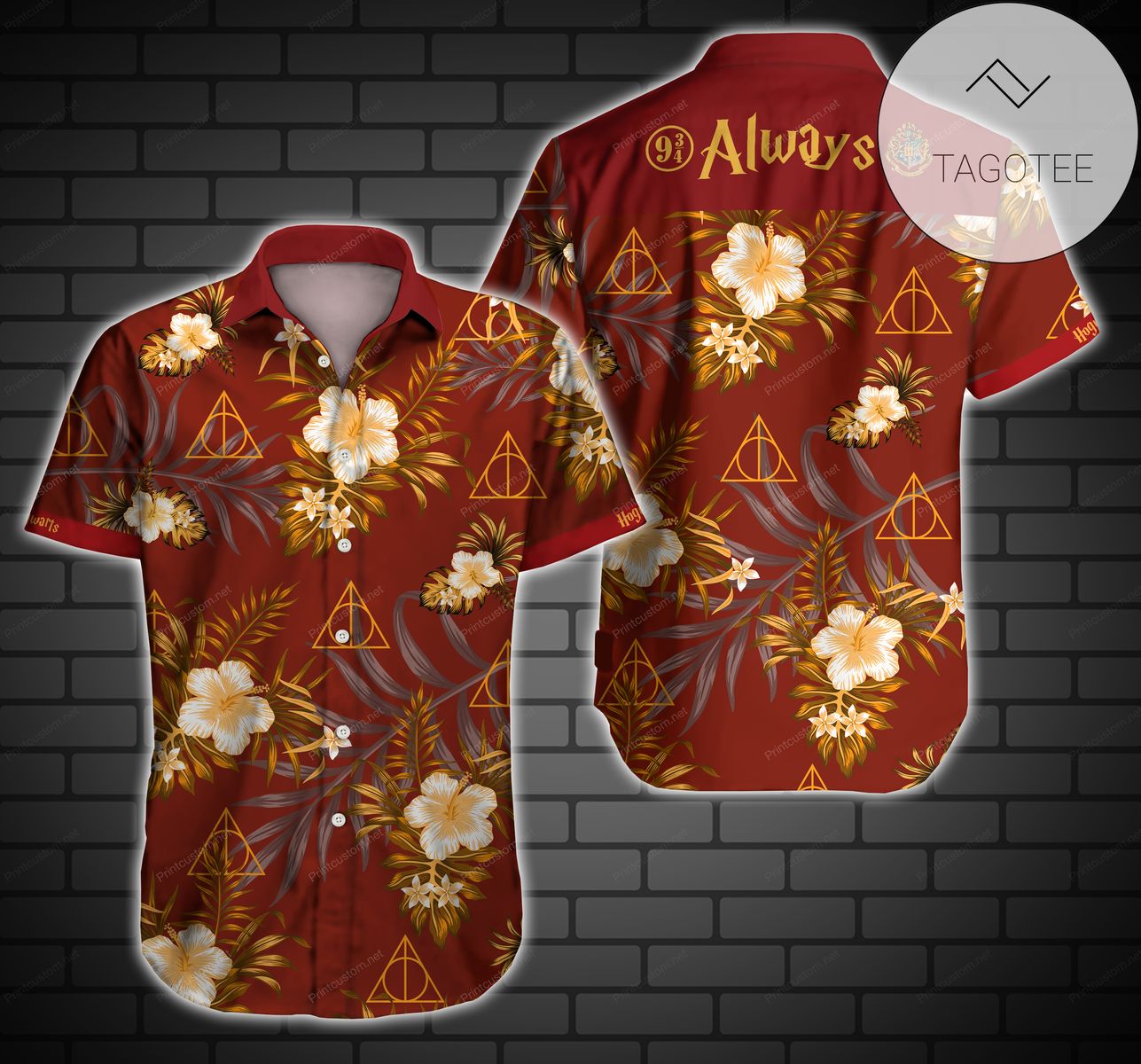 Harry Potter For men And Women Graphic Print Short Sleeve Hawaiian Casual Shirt