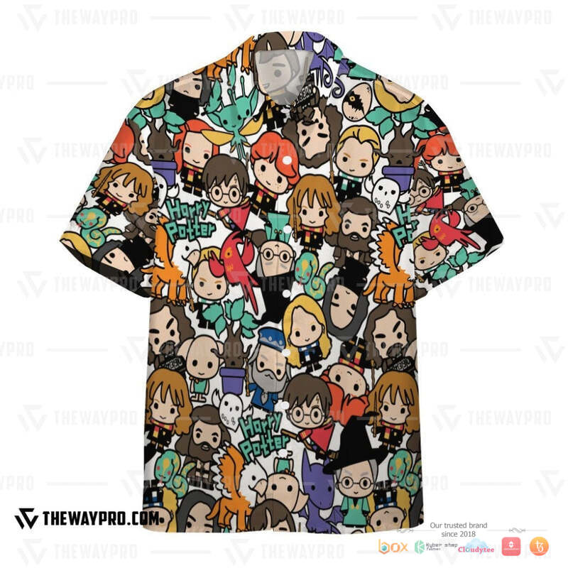 Harry Potter Chibi characters Hawaiian shirt