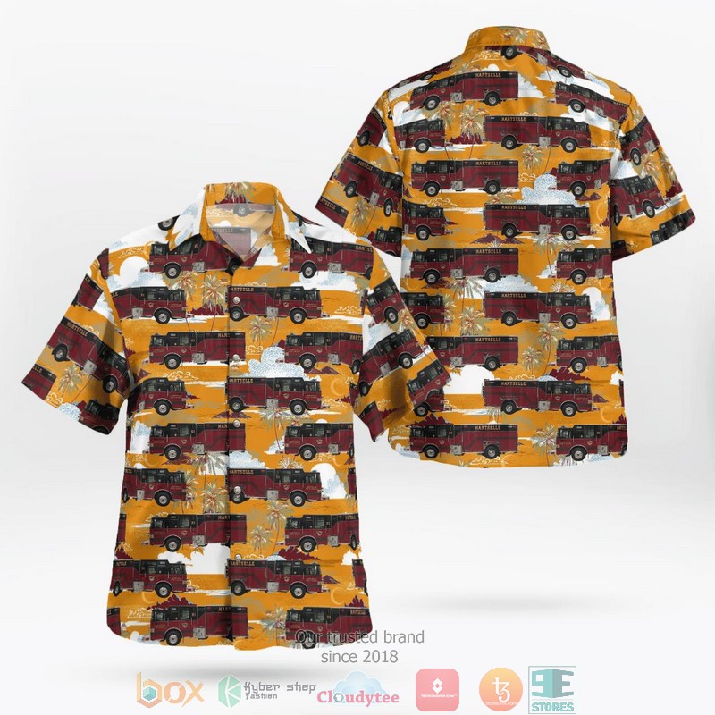 Hartford Connecticut Hartford Fire Department Hawaiian Shirt