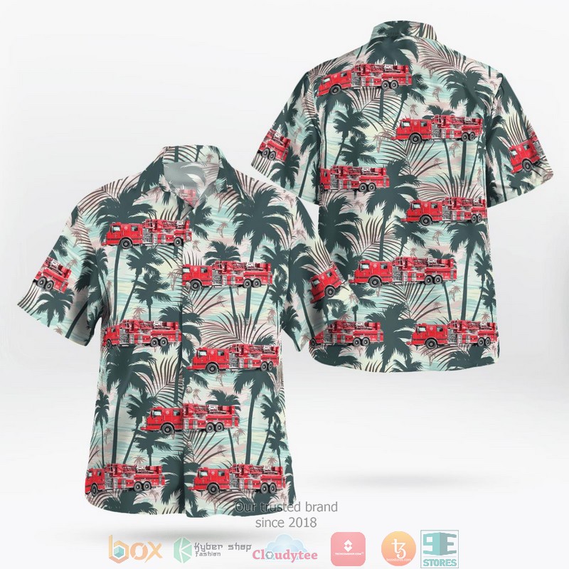 Hastings-On-Hudson Westchester County New York Hastings-On-Hudson Fire Department Hawaiian Shirt