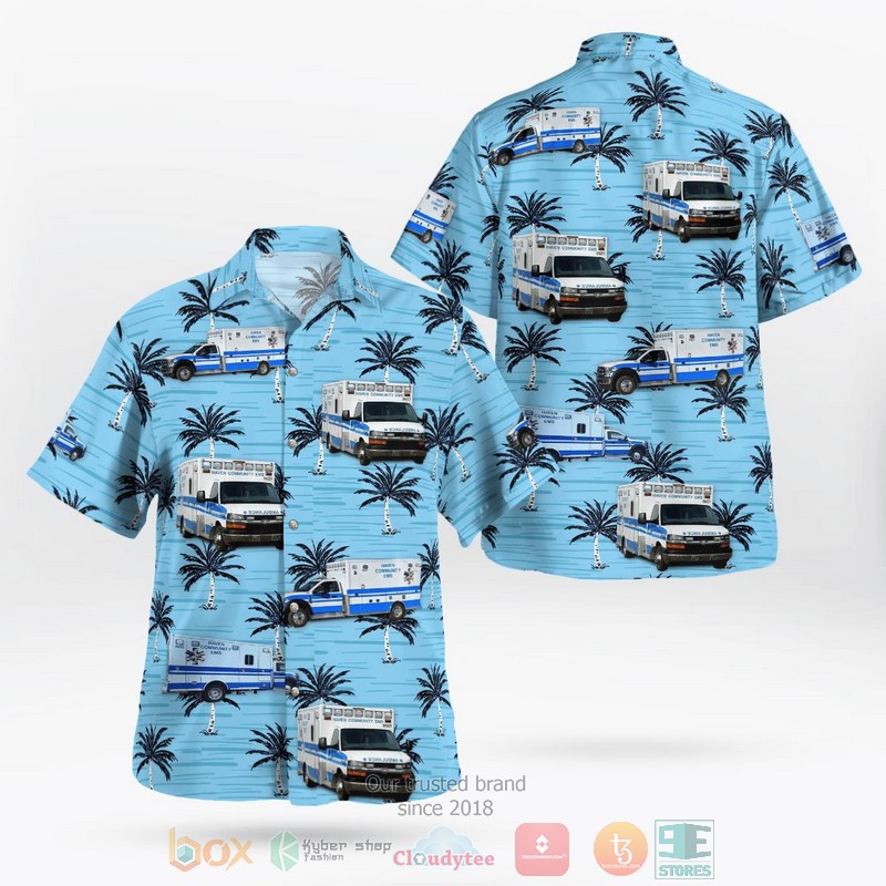 Hawaii Island Beach Seamless Pattern Hawaiian Shirt