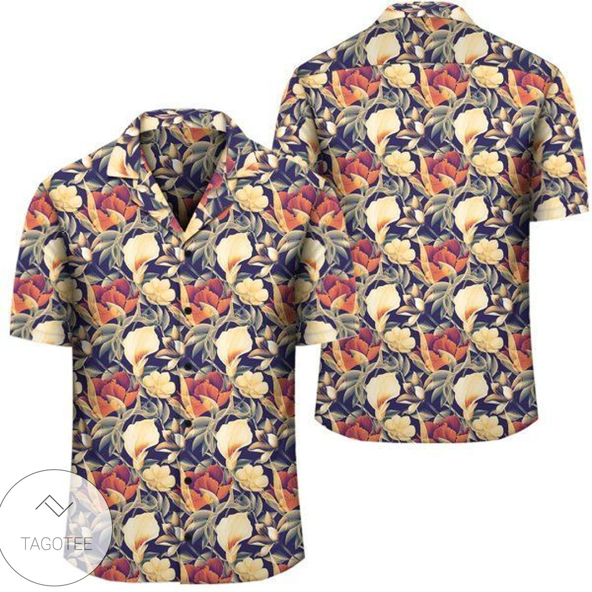 Hawaii Seamless Tropical Flower Hawaiian Summer Hawaiian Shirt