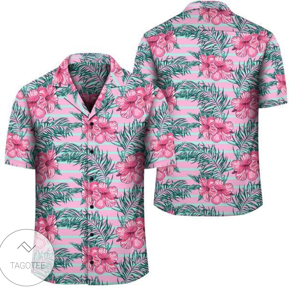 Hawaii Tropical Green Pattern Hawaiian Shirt