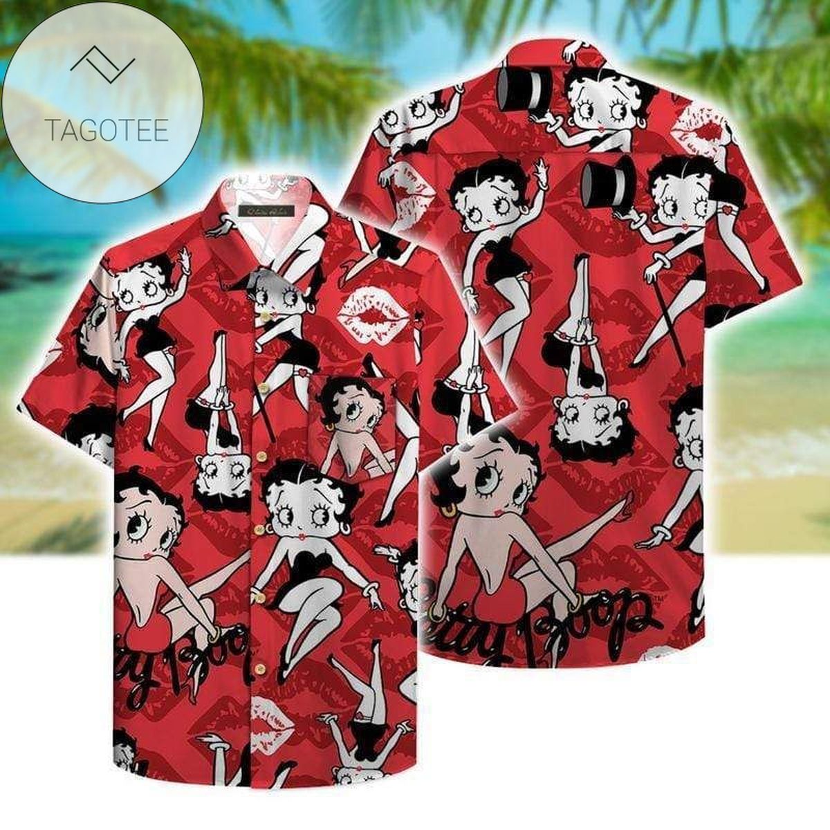 Hawaiian Aloha Shirts Betty Boop