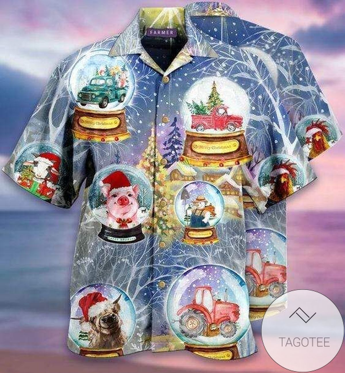 Hawaiian Aloha Shirts Christmas Family In Love