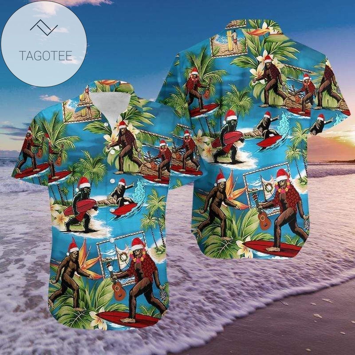 Hawaiian Aloha Shirts Christmas Piano