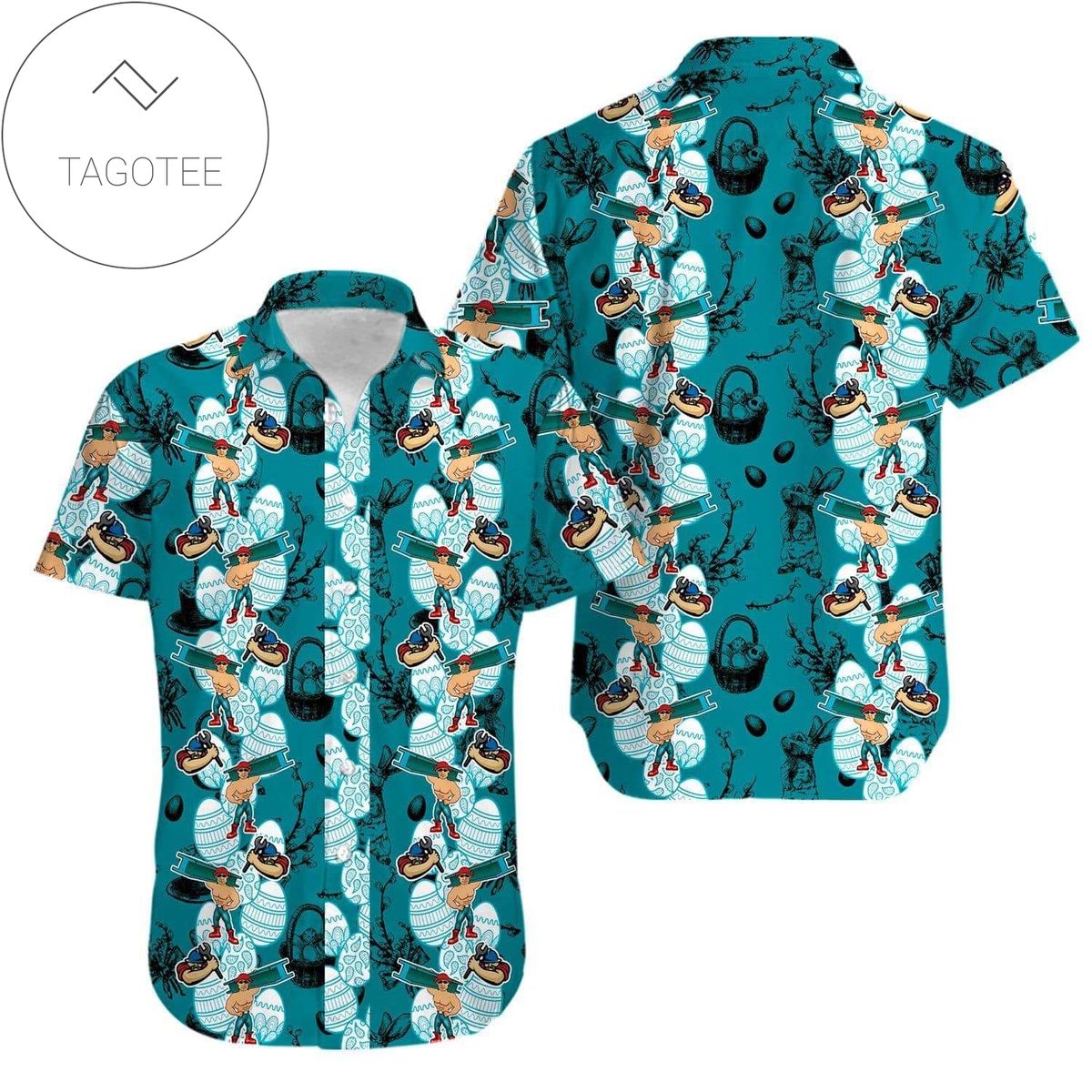 Hawaiian Aloha Shirts Fantastic Skull Puerto Rico