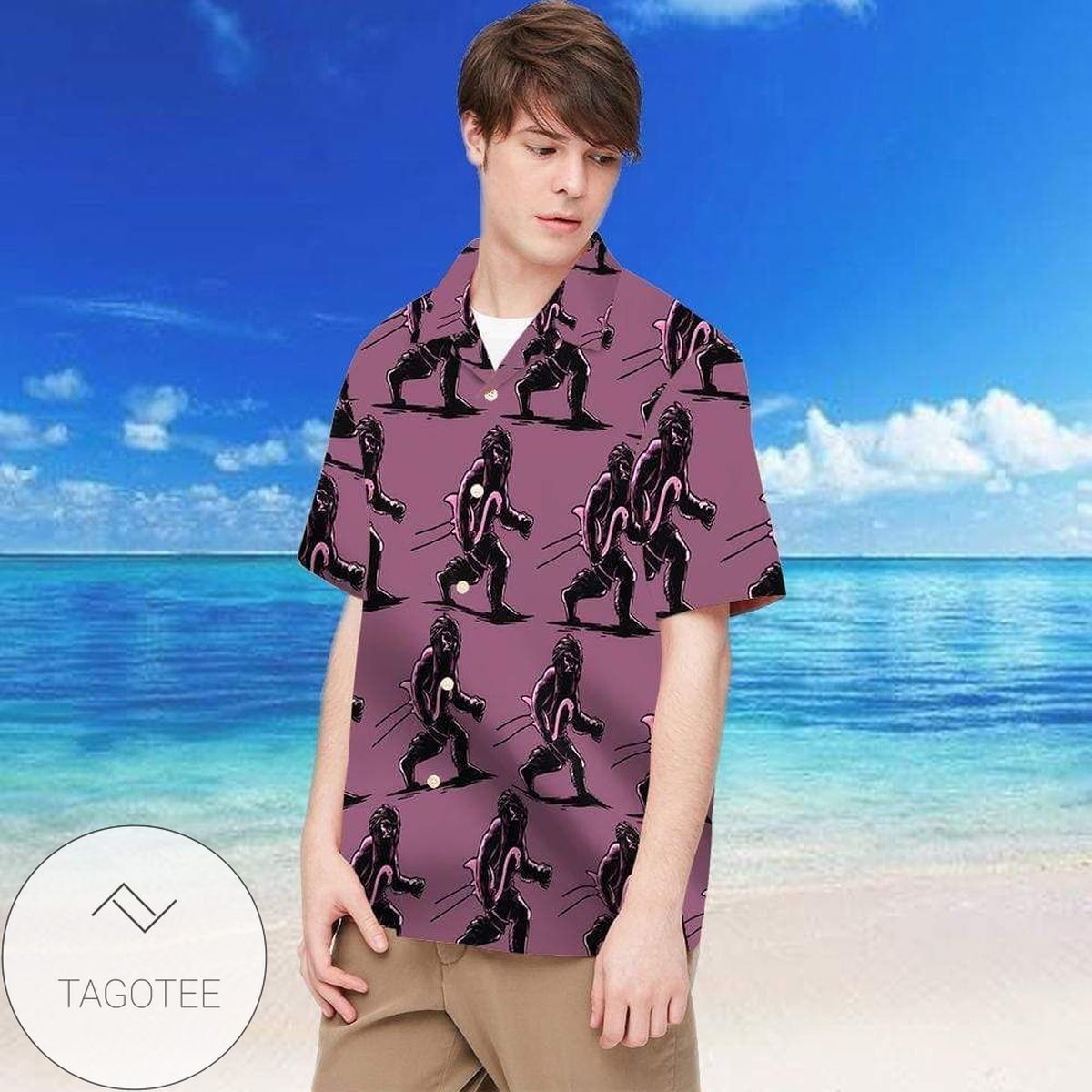 Hawaiian Aloha Shirts Flamingo Beach Day