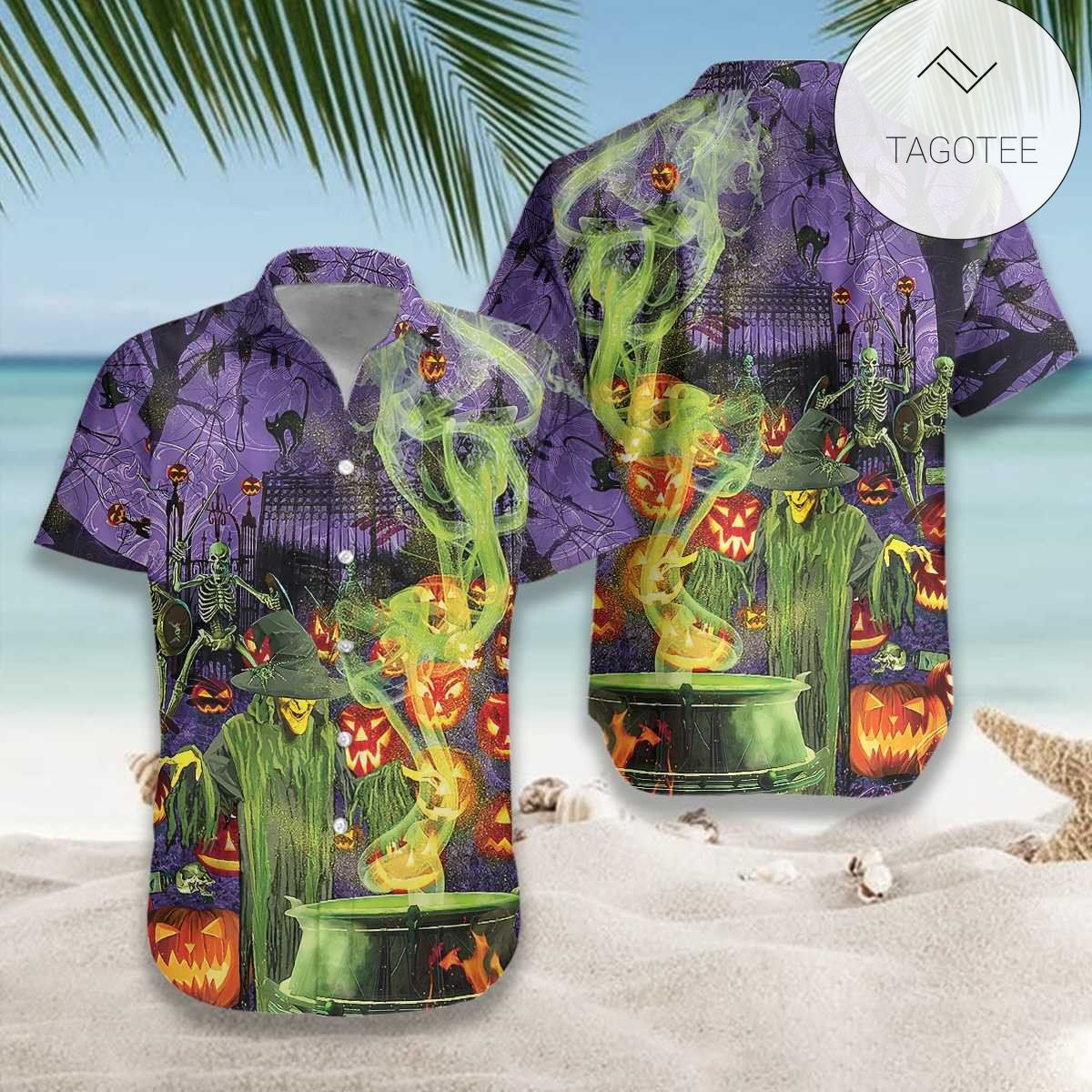 Hawaiian Aloha Shirts Halloween Ghost Just Want To Have Fun