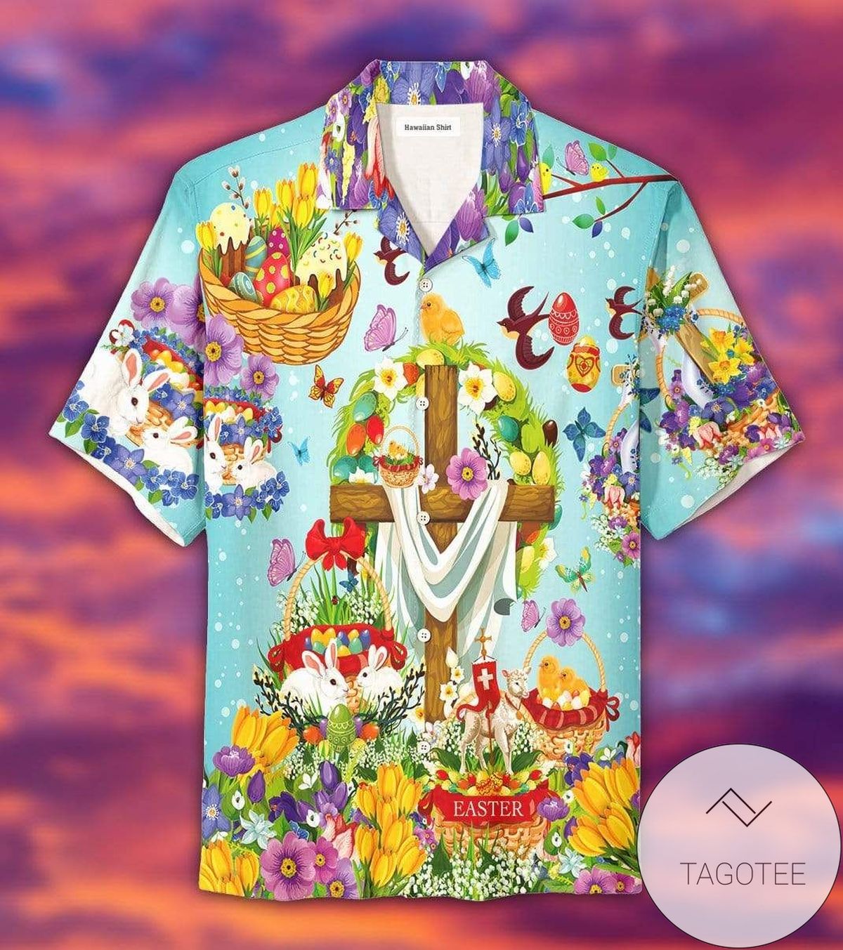 Hawaiian Aloha Shirts Happy Easter Jesus Is Risen 80321l