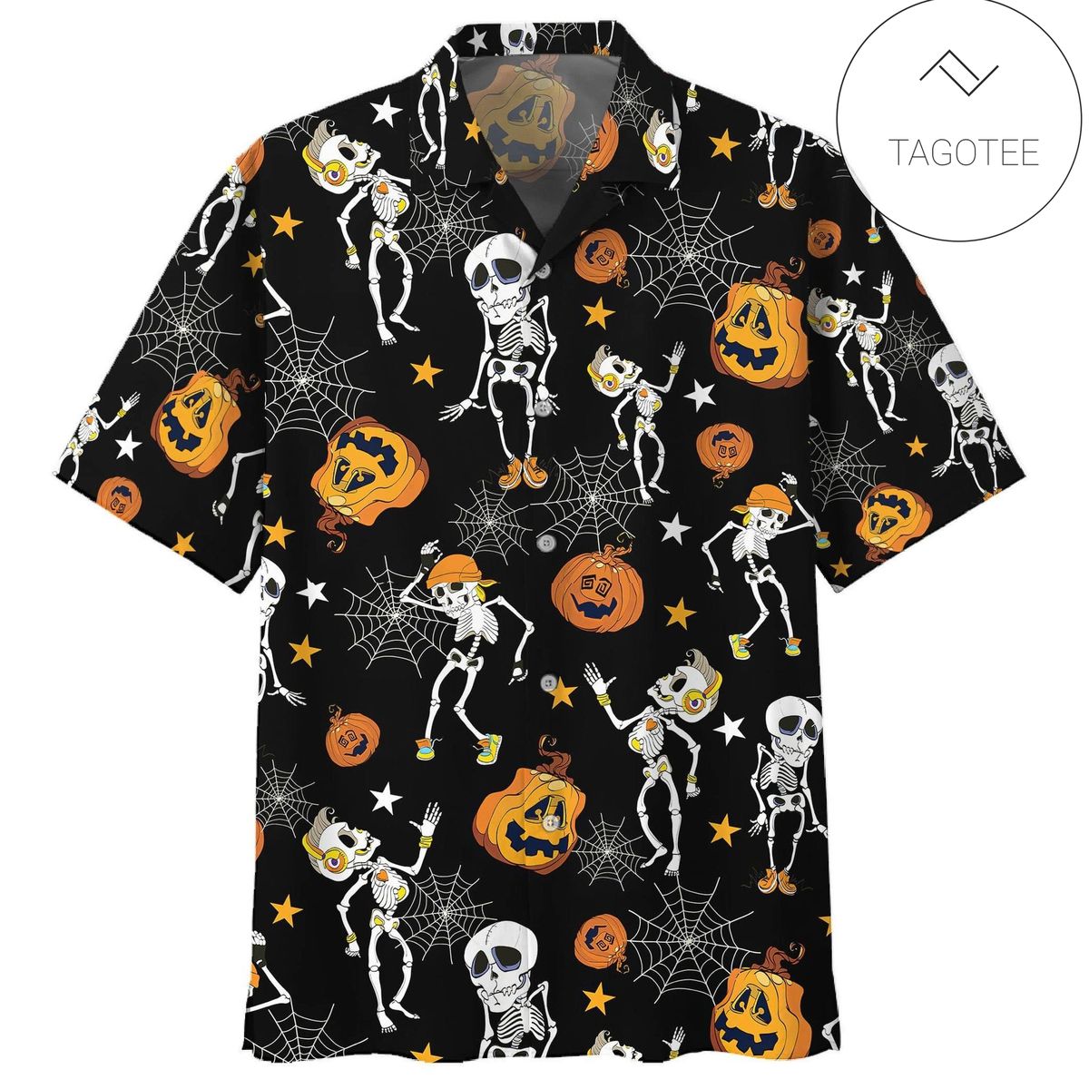 Hawaiian Aloha Shirts Skeleton Halloween Party