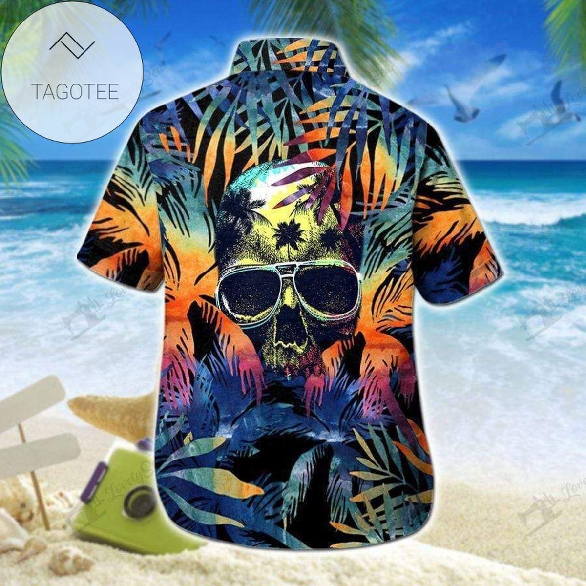 Hawaiian Aloha Shirts Skull Hot As Hell