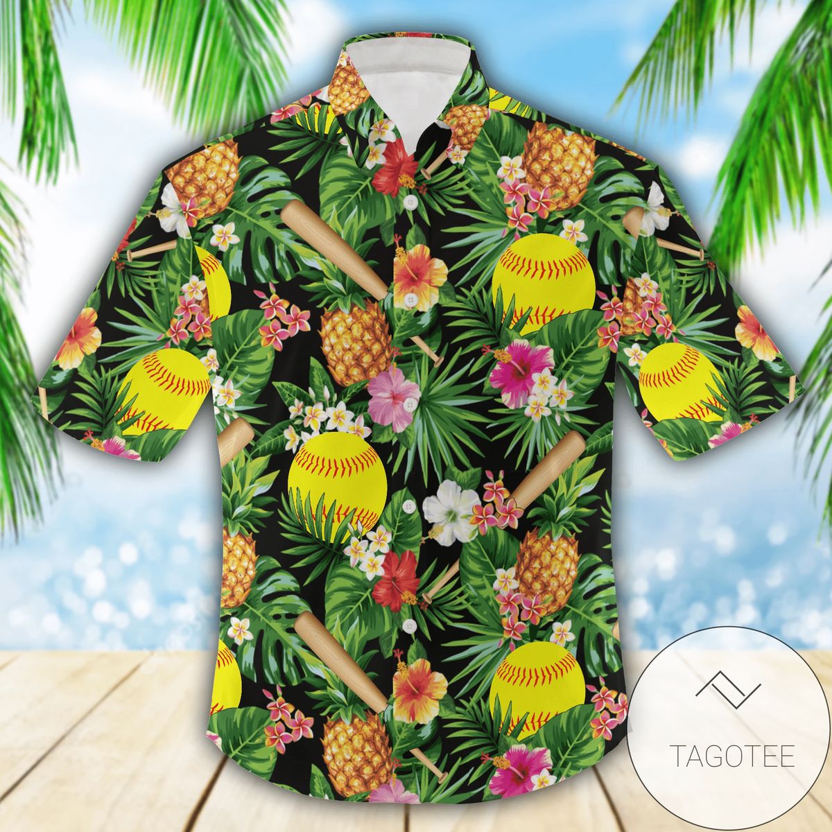 Hawaiian Aloha Shirts Soccer Pattern 2309h