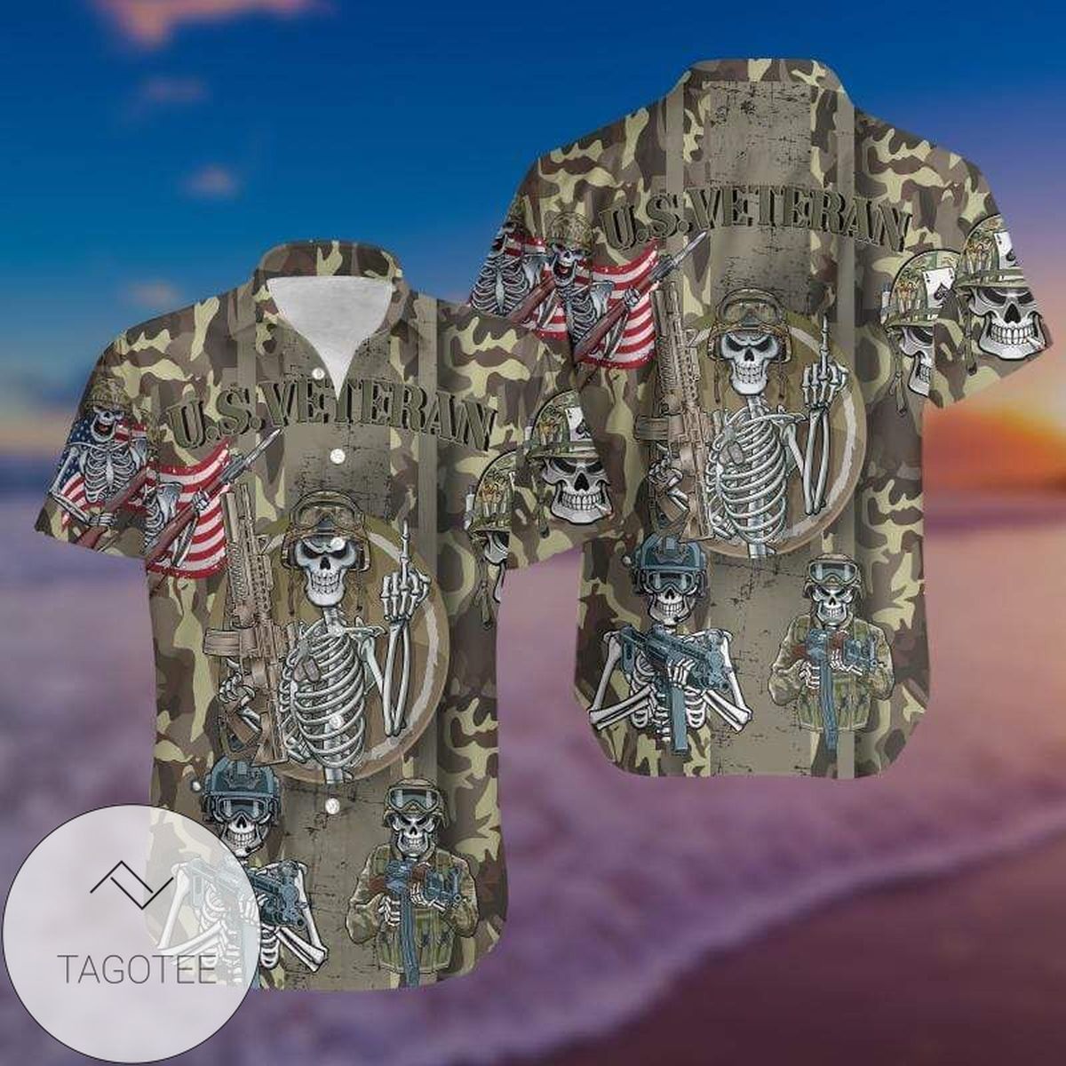 Hawaiian Aloha Shirts Us Army Hurt 810h