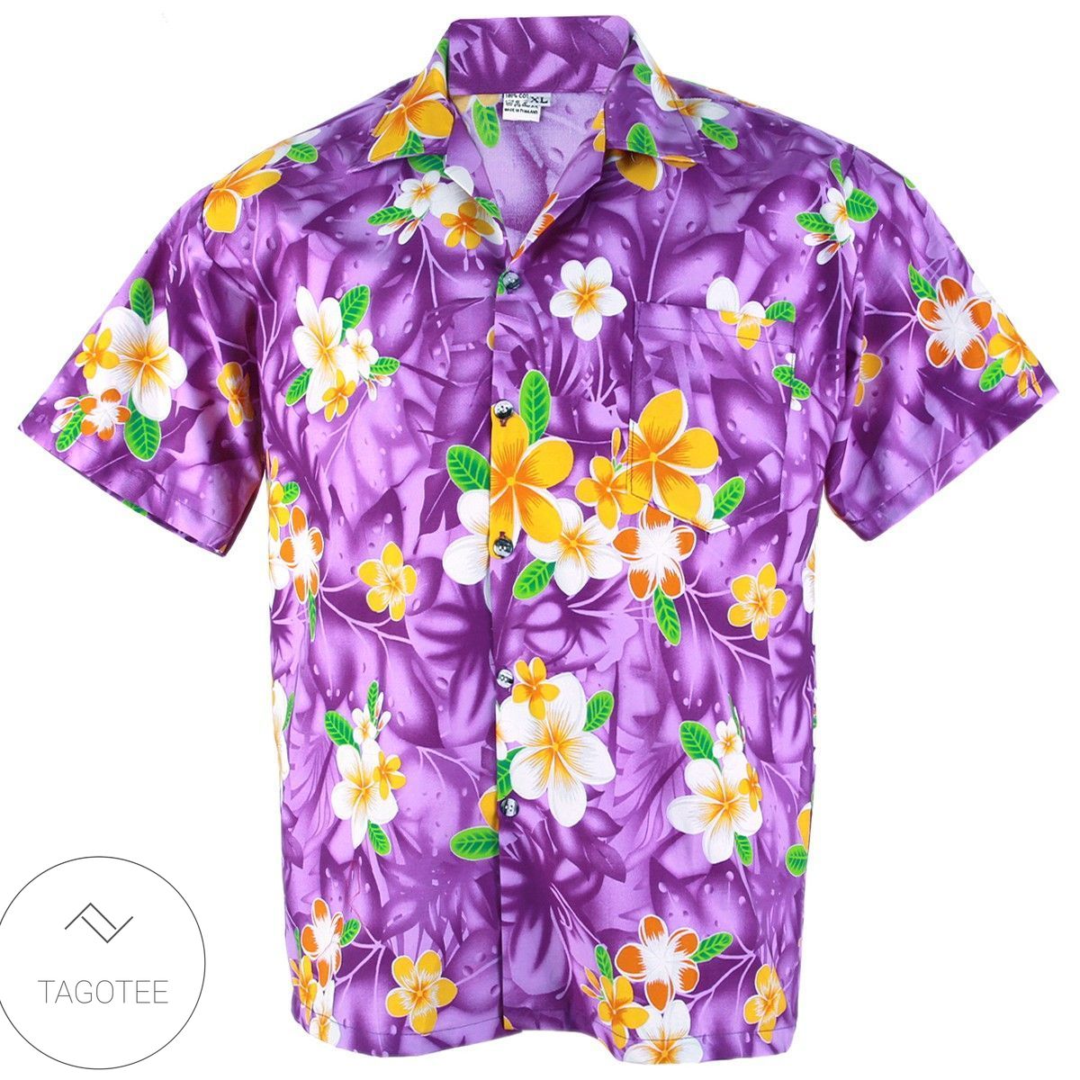 Hawaiian Shirt Aloha Cotton Colorful Flower Leisure Beach Holiday Ha908v