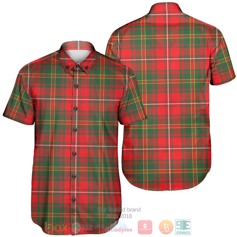 Hay Modern Tartan Crest Hawaiian Shirt