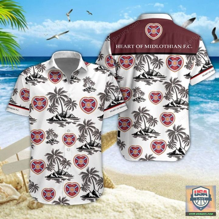 Heart of Midlothian F.C. Bleach Hawaiian Shirt