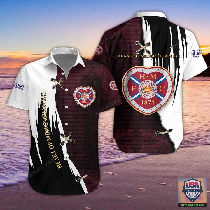 Heart of Midlothian FC Aloha Hawaiian Shirt And Short