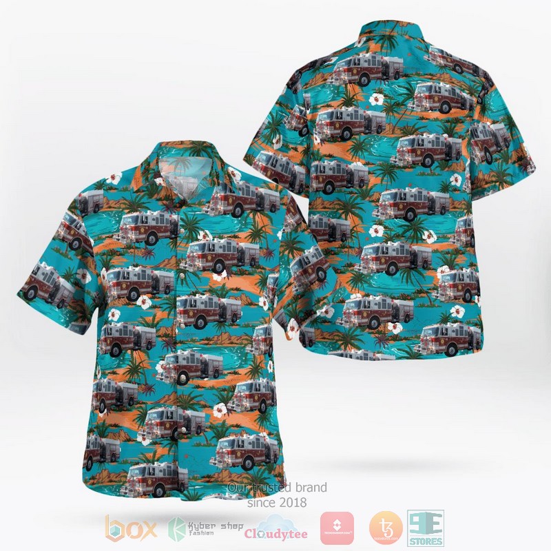 Hell Fire Skull Short Sleeve Hawaiian Shirt