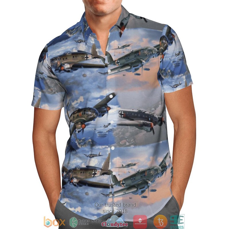 Helicopter Wing 64 CH-53G German Air Force Hawaiian Shirt