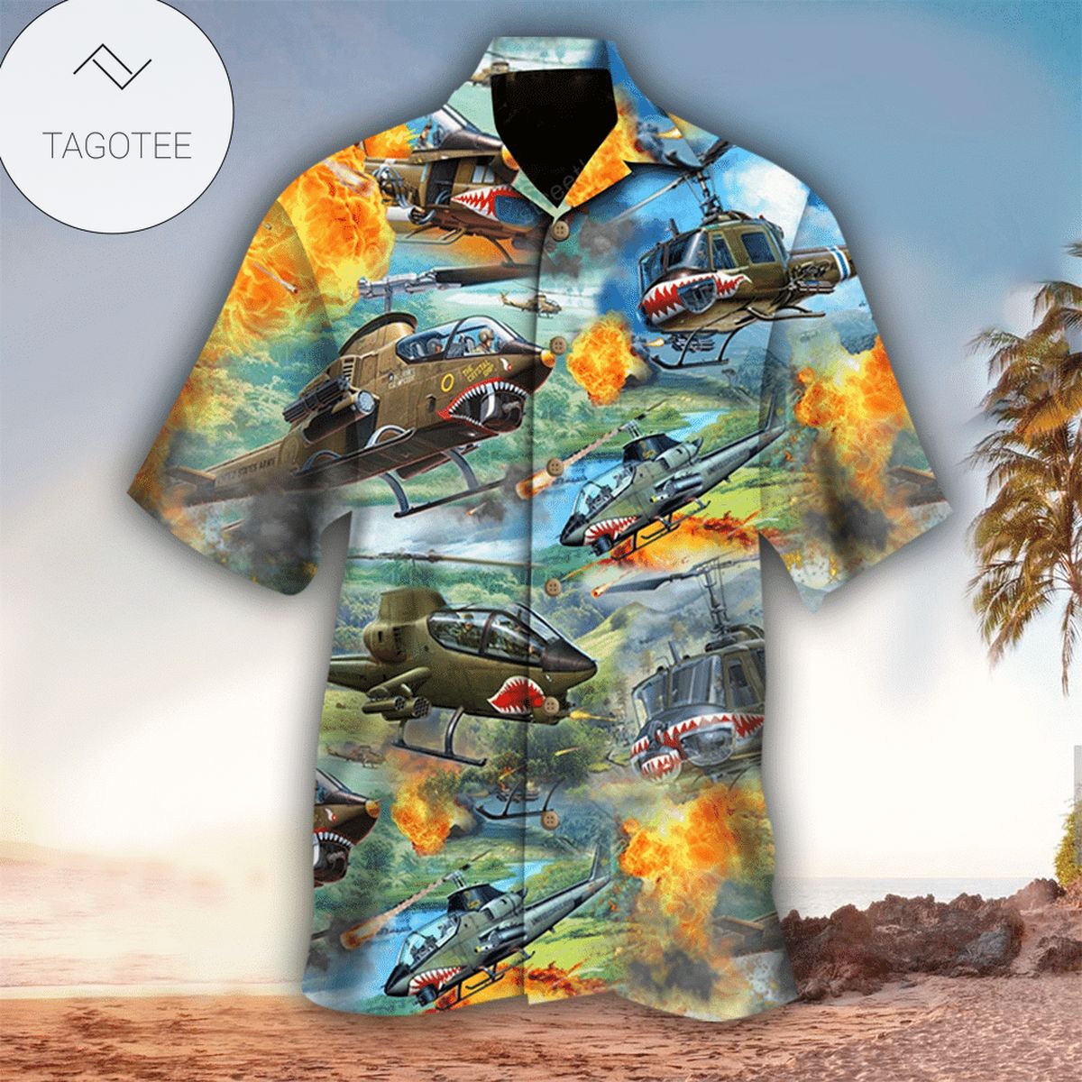 Helicopter Apparel Helicopter Button Up Shirt