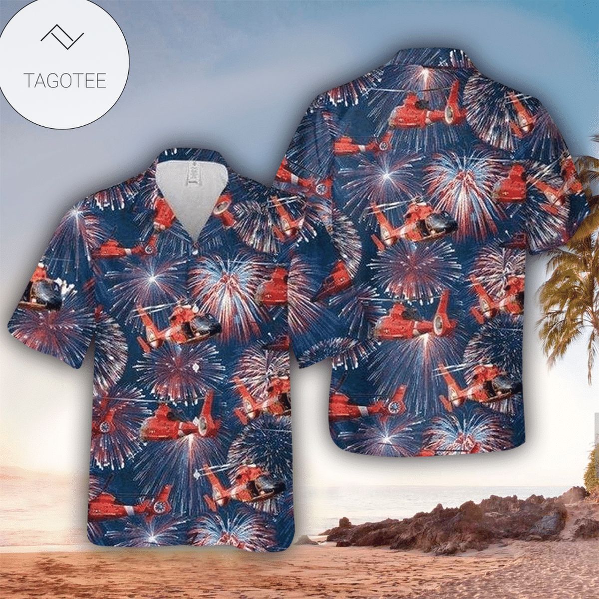 Helicopter Hawaiian Shirt Perfect Helicopter Clothing