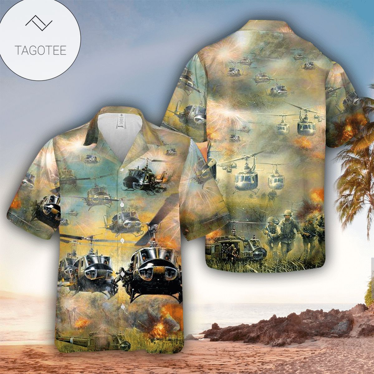 Helicopter Hawaiian Shirt Perfect Gift Ideas For Helicopter Lover