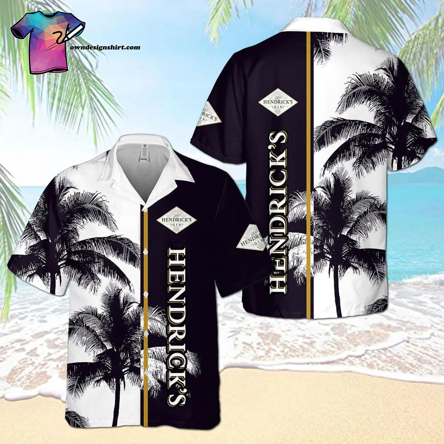 Hennessy Cognac Palm Summer Outfits Hawaiian Shirt