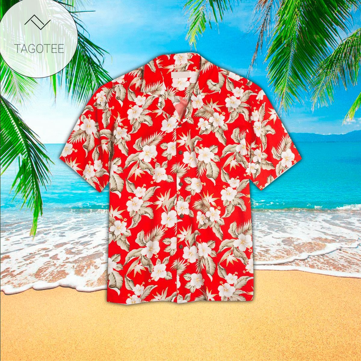 Hibiscus Joy Pink Hawaiian Cotton Shirt