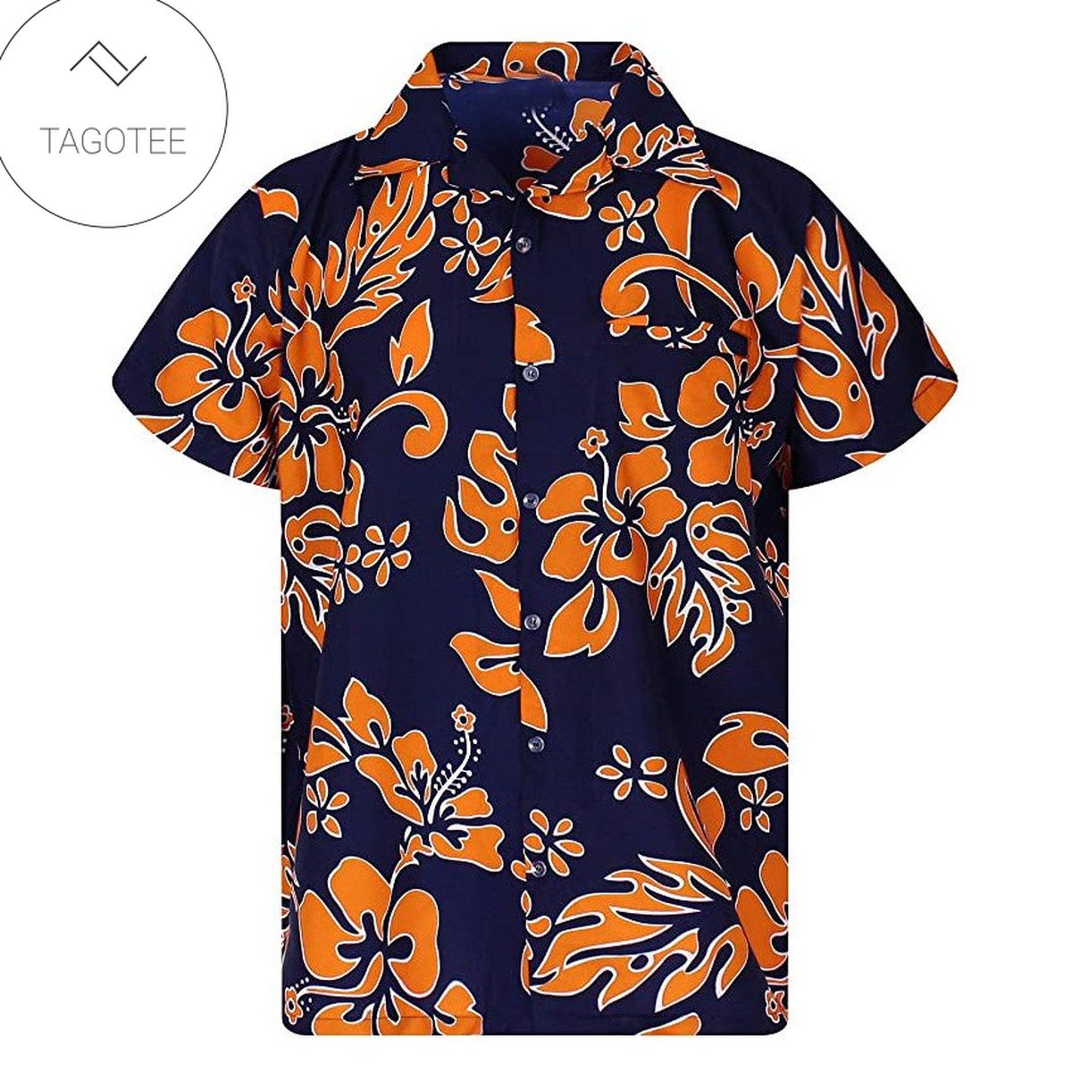 Hibiscus Plumeria Tropical Red Hawaiian Shirt