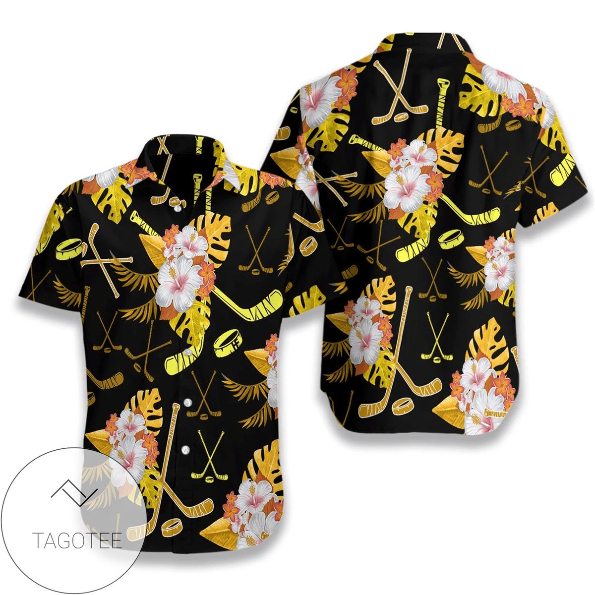 High Quality 2022 Authentic Hawaiian Shirts Hockey On Fire