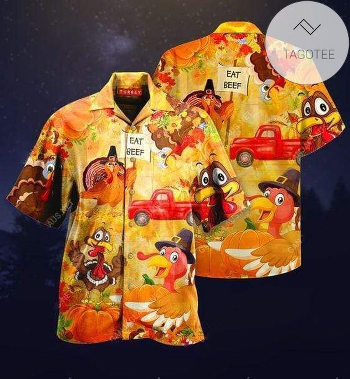 High Quality 2022 Authentic Hawaiian Shirts Sunflower Turkeys Thanksgiving 411dh