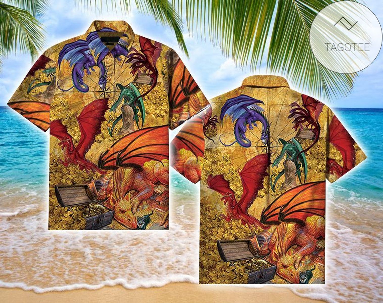 High Quality Elephant Tropical Full Hawaiian Shirts Dh