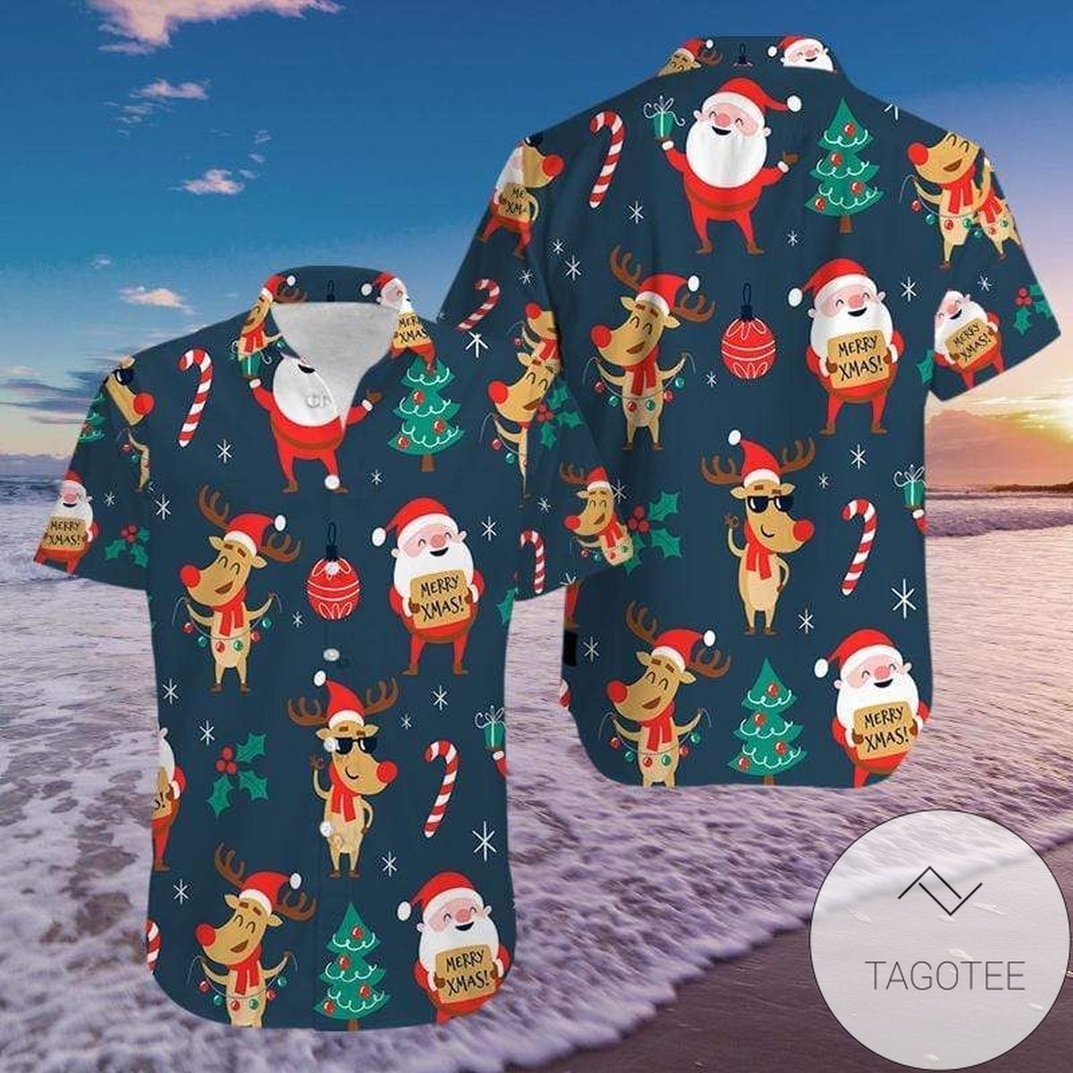 High Quality Funny Penguin Pattern Black White Hawaiian Aloha Shirts