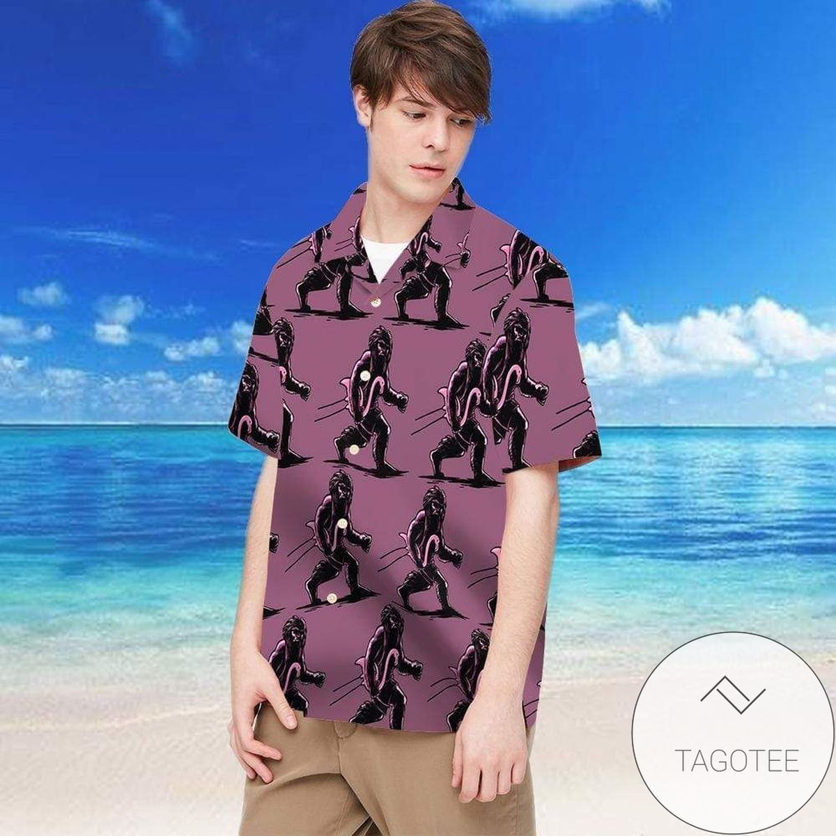 High Quality Hawaiian Aloha Shirts Flamingo Reflection 2801dh