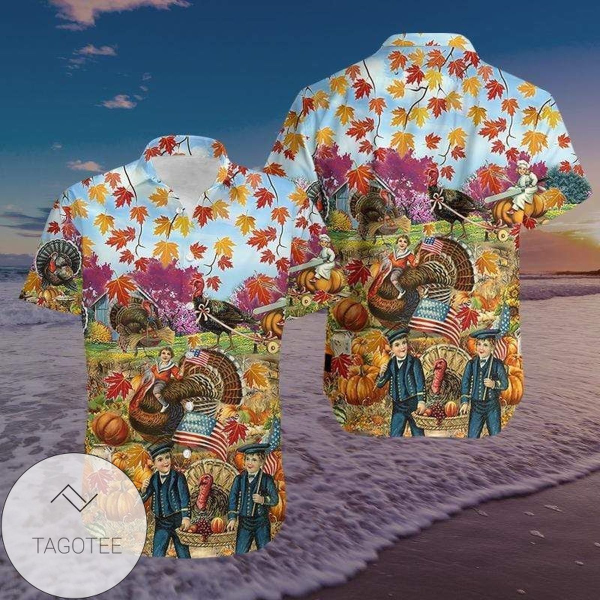 High Quality Hawaiian Aloha Shirts Turkeys Thanksgiving