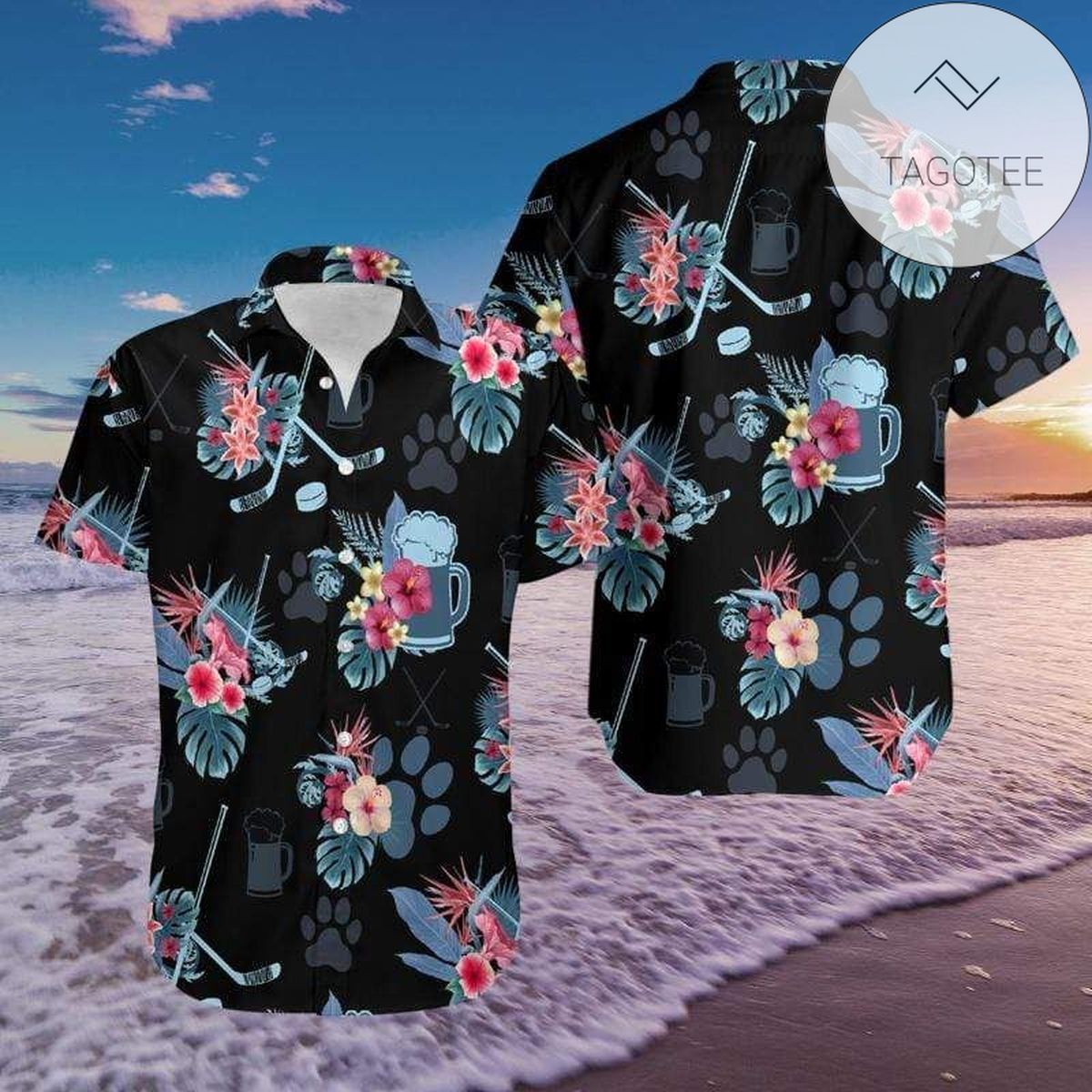 High Quality Hockey And Beer For Life Tropical 2022 Authentic Hawaiian Shirts